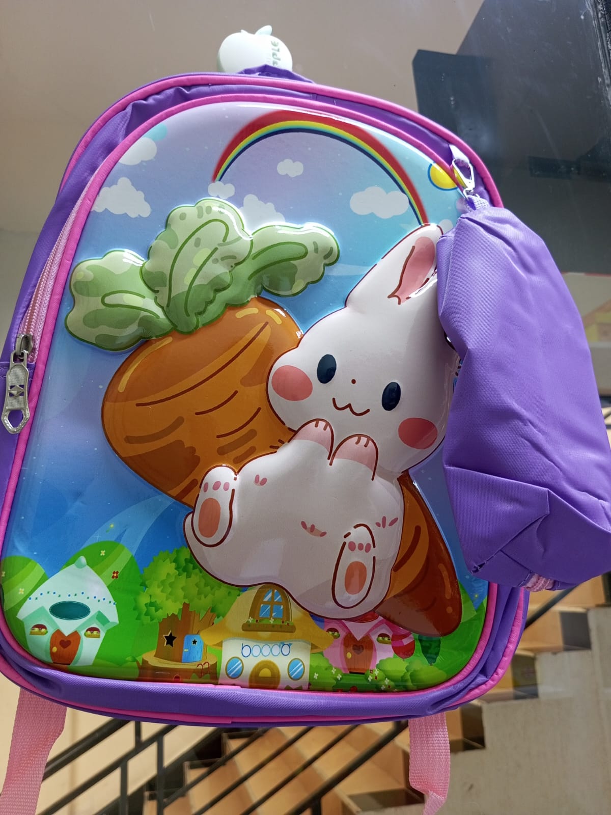CrabKids Pink Bunny School Backpack